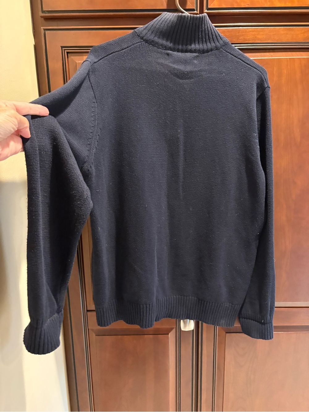 U.S. Polo ASSN Men's Knit Quarter‎ Zip Dark Navy - S - Picture 5 of 7